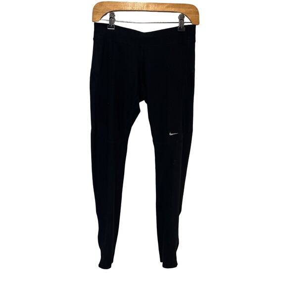 NIKE Running Dri Fit Stretch Zip Ankle & Zip Pocket Leggings Women's Size M - Picture 1 of 9